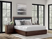 Dilenno King Upholstered Panel Bed